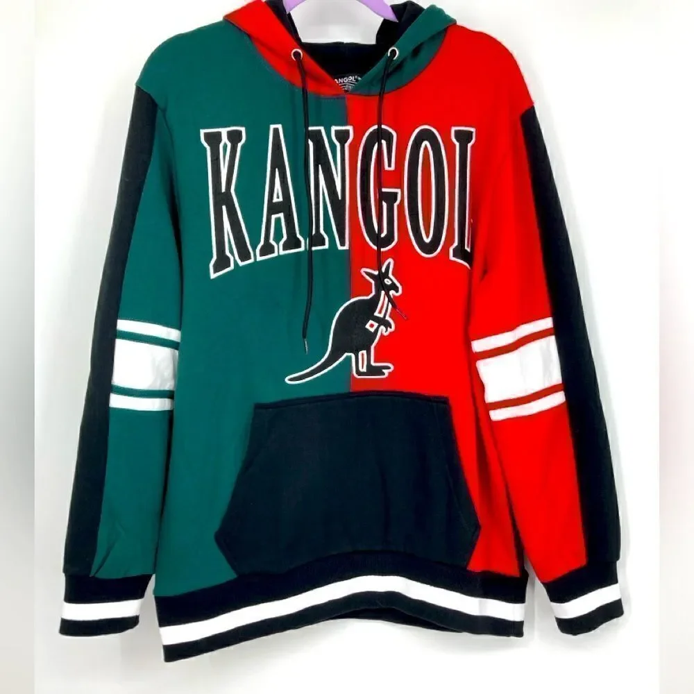 NWT  Kangol Men’s Colorblock Hoodie Size XL